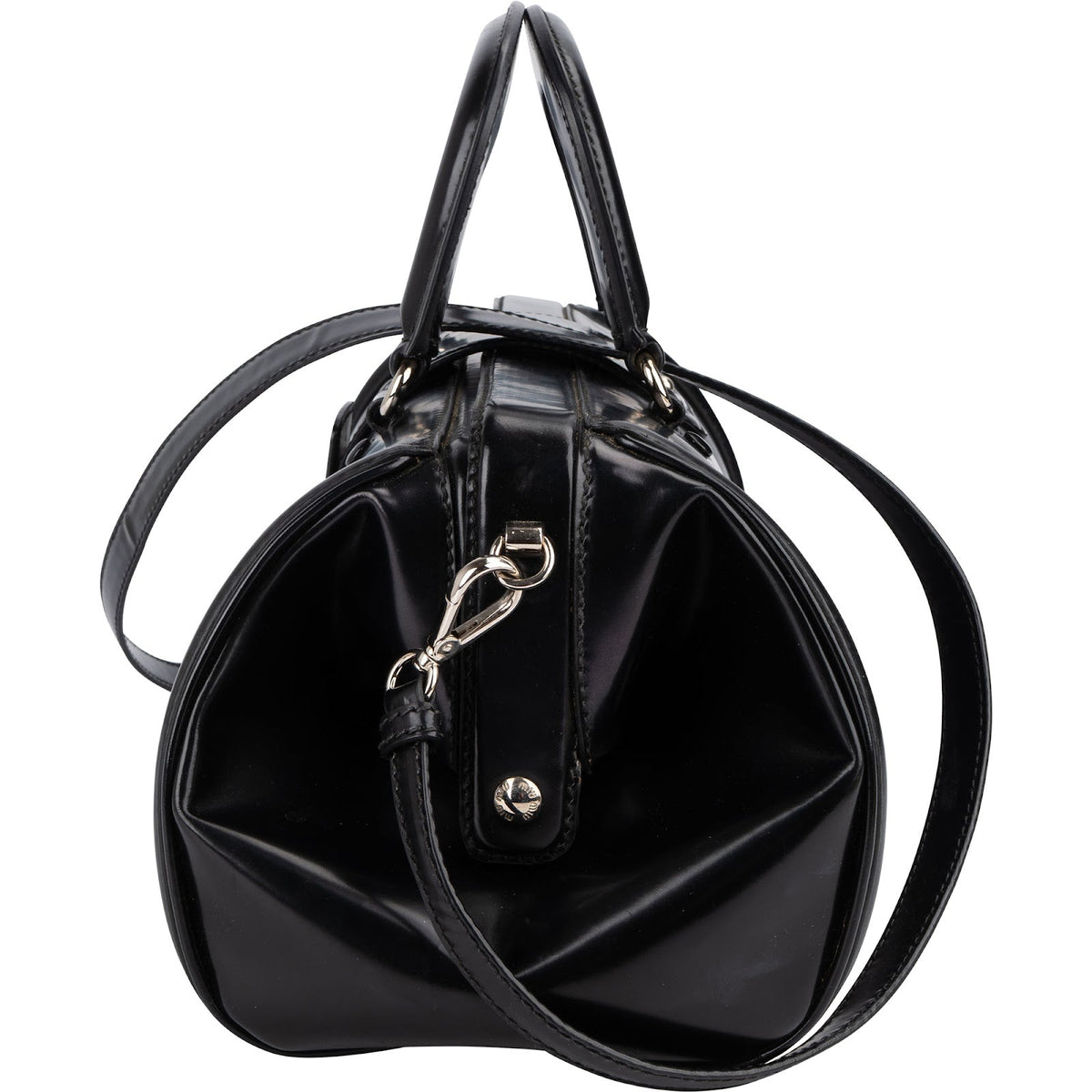 Miu Miu Spazzolato Leder Doctor Style Buckle Handtasche, Bild 5 von 12
