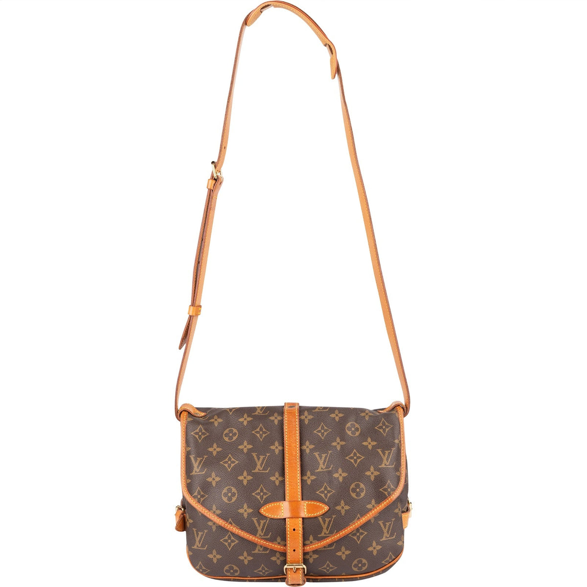Bolso bandolera Louis Vuitton Monogram Canvas Saumur 30
