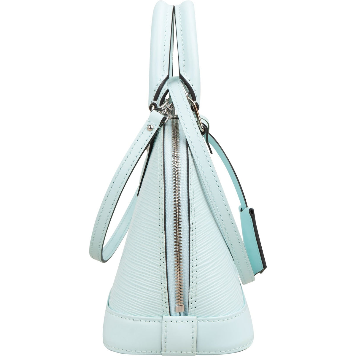 Louis Vuitton Hellblau Epi Leder Alma BB Handtasche, Bild 4 von 11