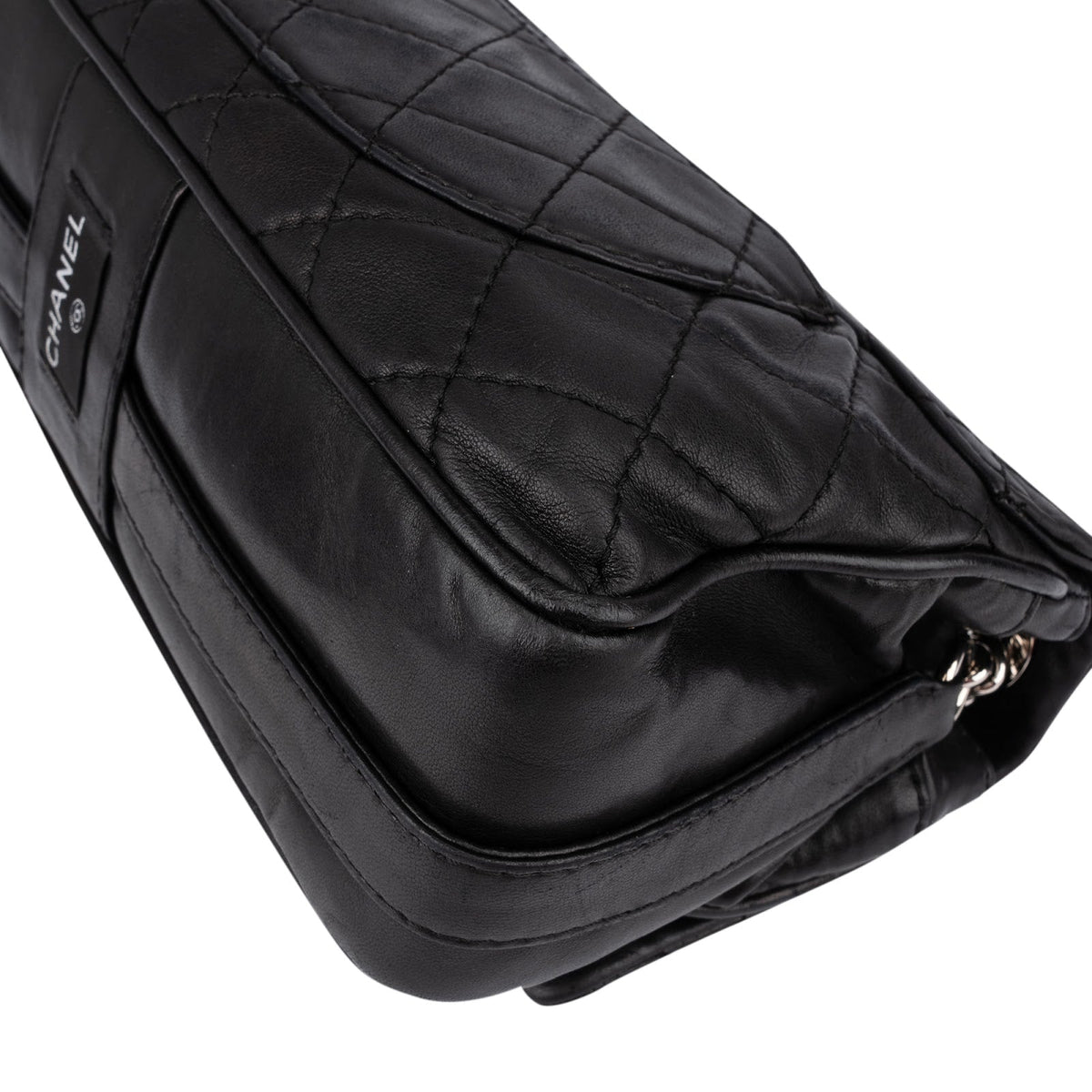Chanel Jumbo Single Flap Lammleder Palladium, Bild 8 von 13