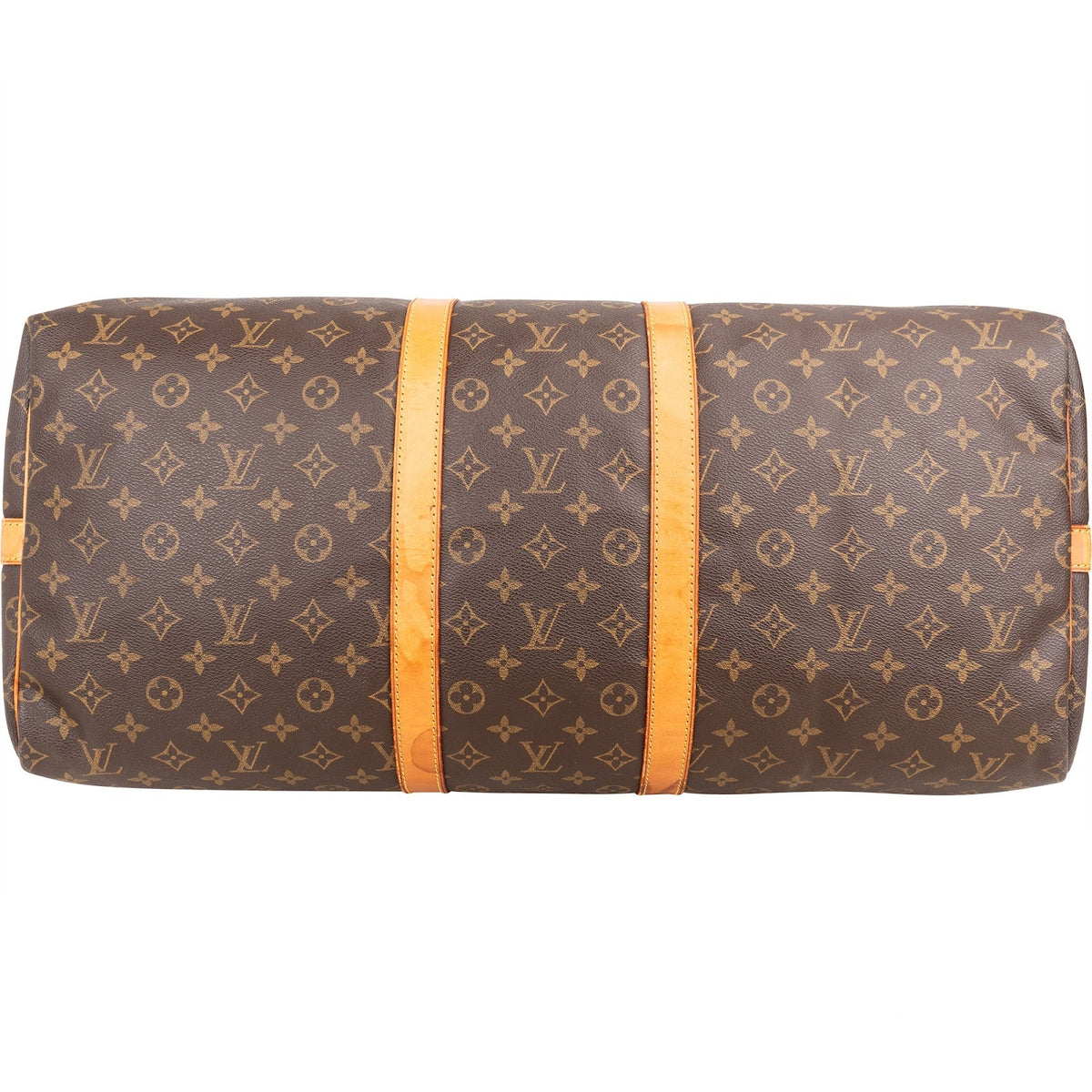 Borsa da viaggio Louis Vuitton Keepall 55 Bandoulière in tela Monogram