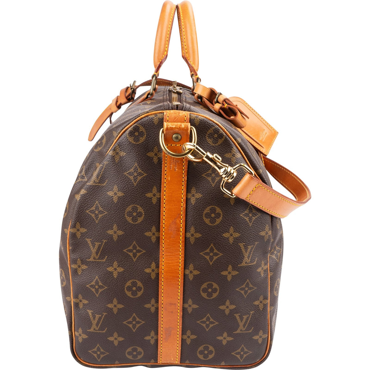 Sac de voyage Louis Vuitton Keepall 50 Bandoulière en toile Monogram