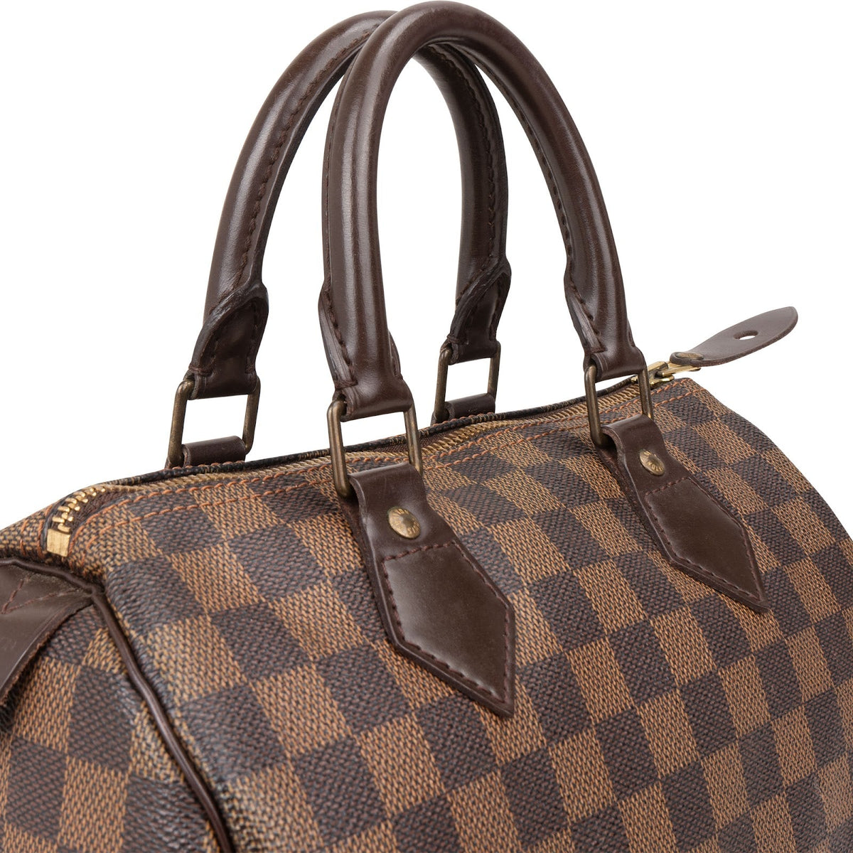 Sac à main Louis Vuitton Speedy 25 en toile Monogram Damier Ébène