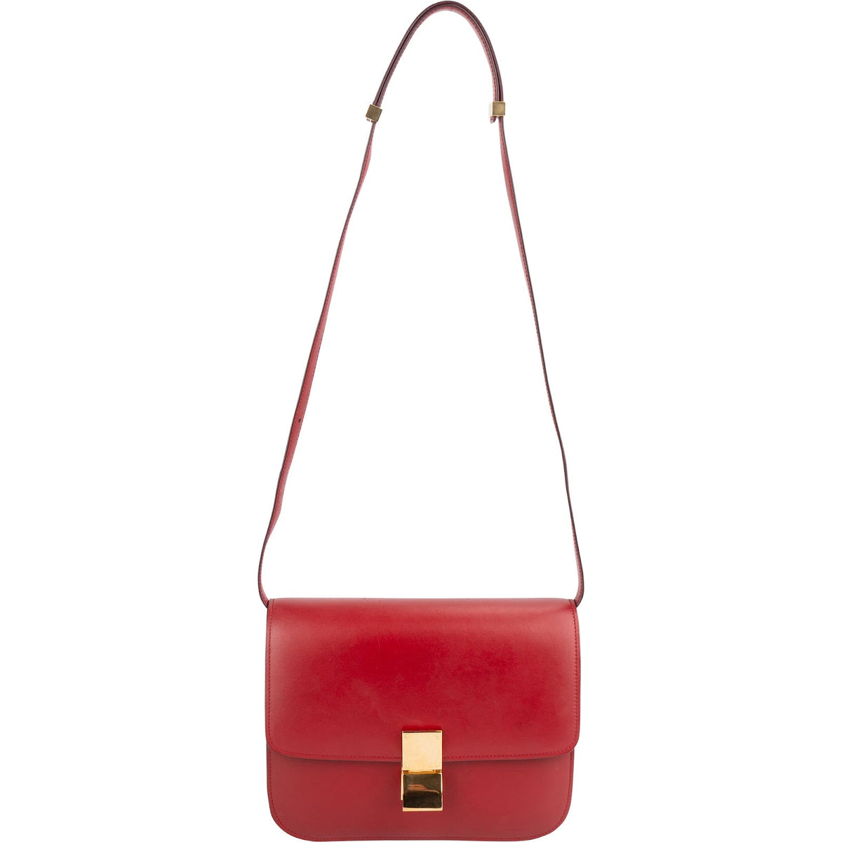 Borsa a tracolla media classica Celine in pelle Boxcalf
