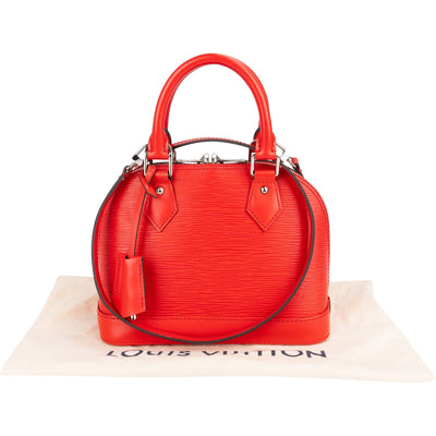 Louis Vuitton Alma BB handtas van rood Epi-leer