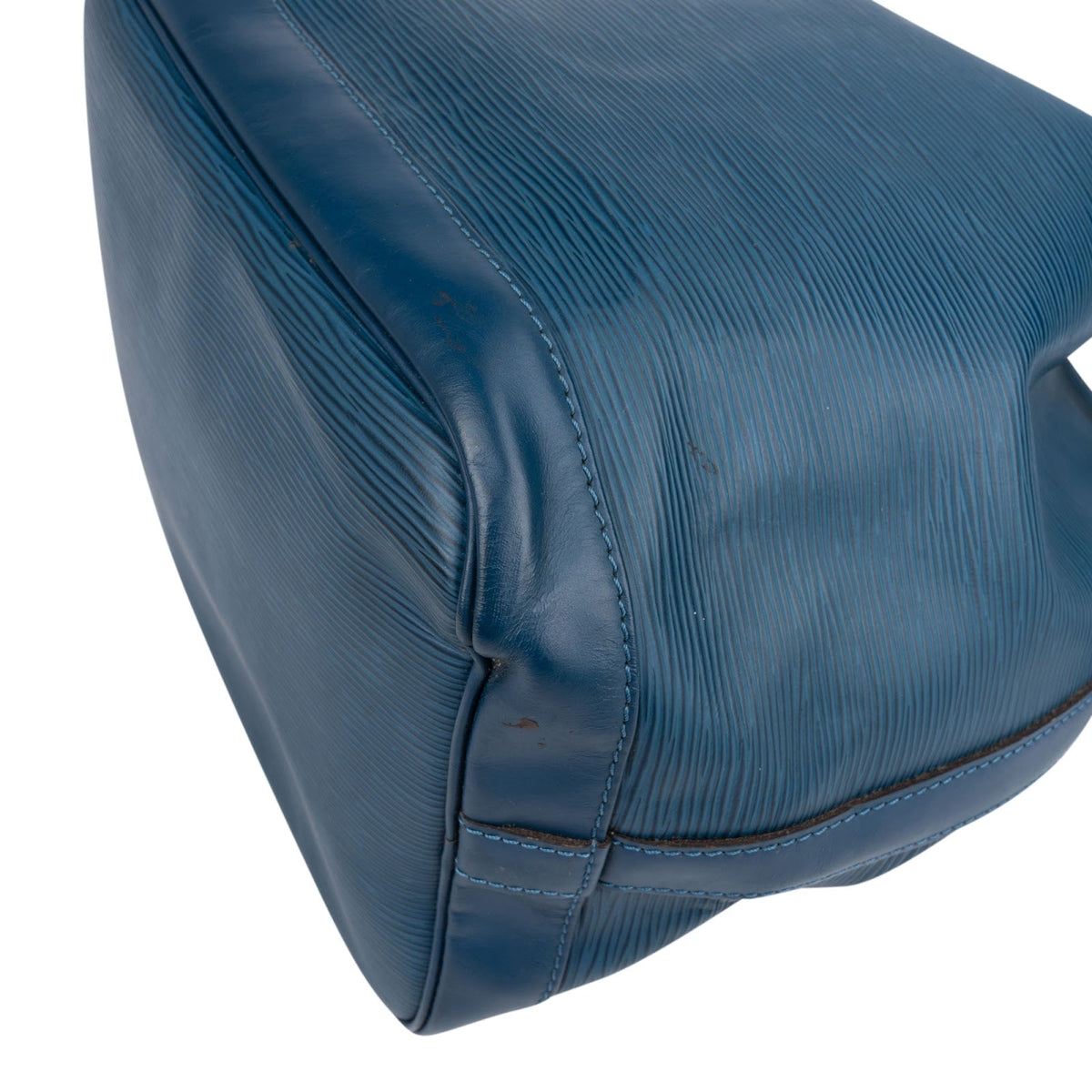Borsa a spalla Louis Vuitton Petit Sac Noe NM in pelle Epi blu