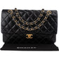Chanel Medium Double Flap aus gestepptem Lammleder – Ansicht 2