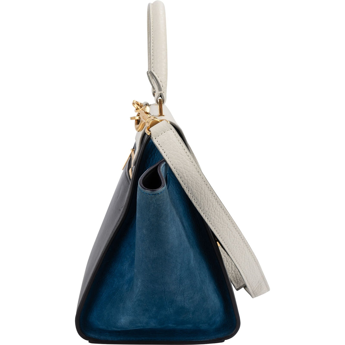 Celine Trapeze aus dreifarbigem Leder – Ansicht 4