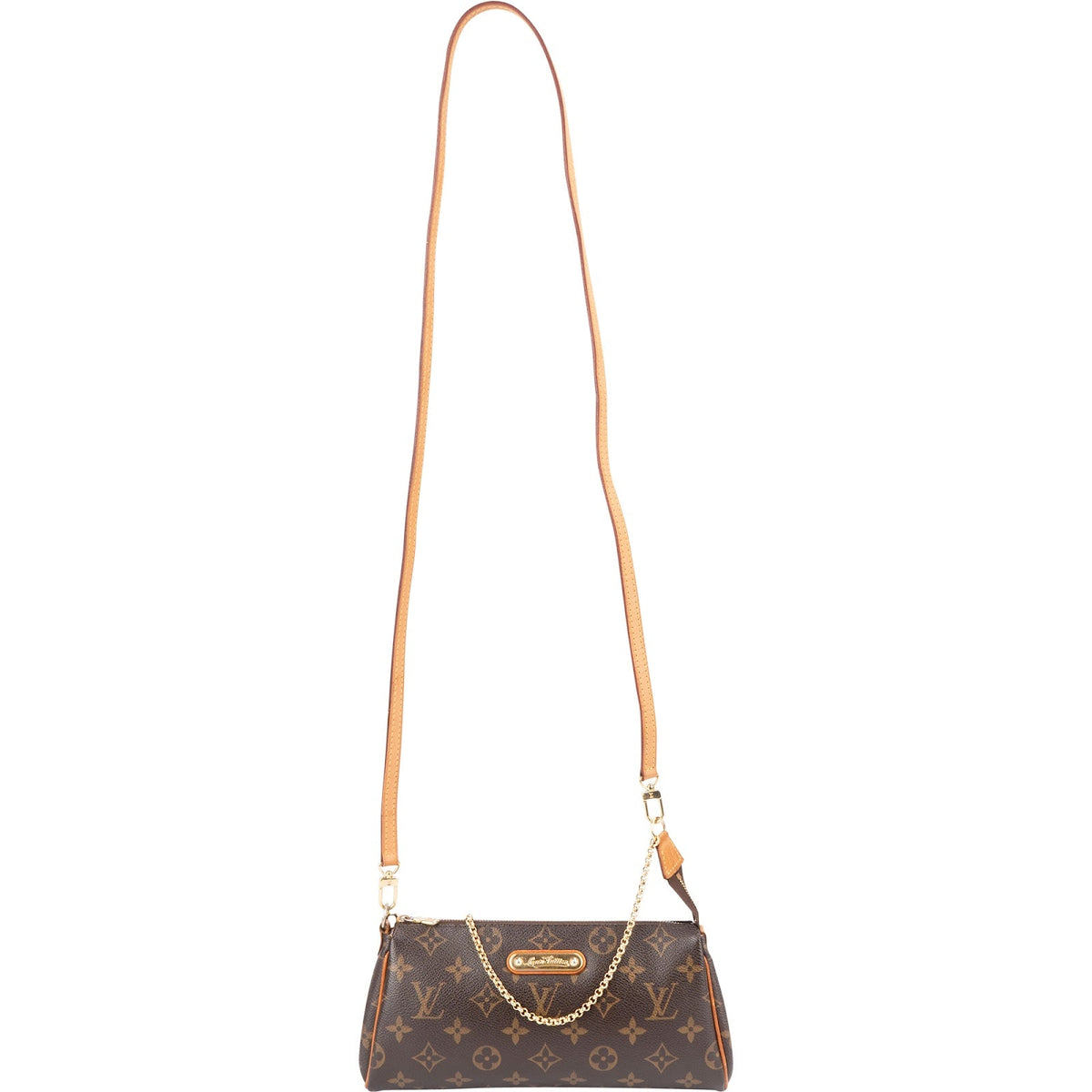 Sac bandoulière Louis Vuitton Pochette Eva en toile Monogram