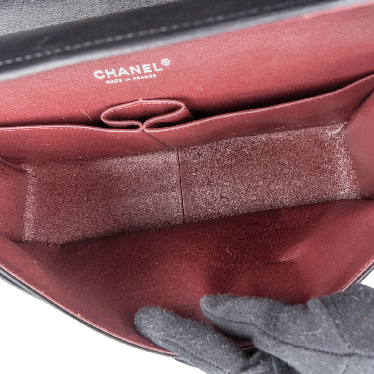 Chanel Jumbo Double Flap aus gestepptem Lammleder – Ansicht 14