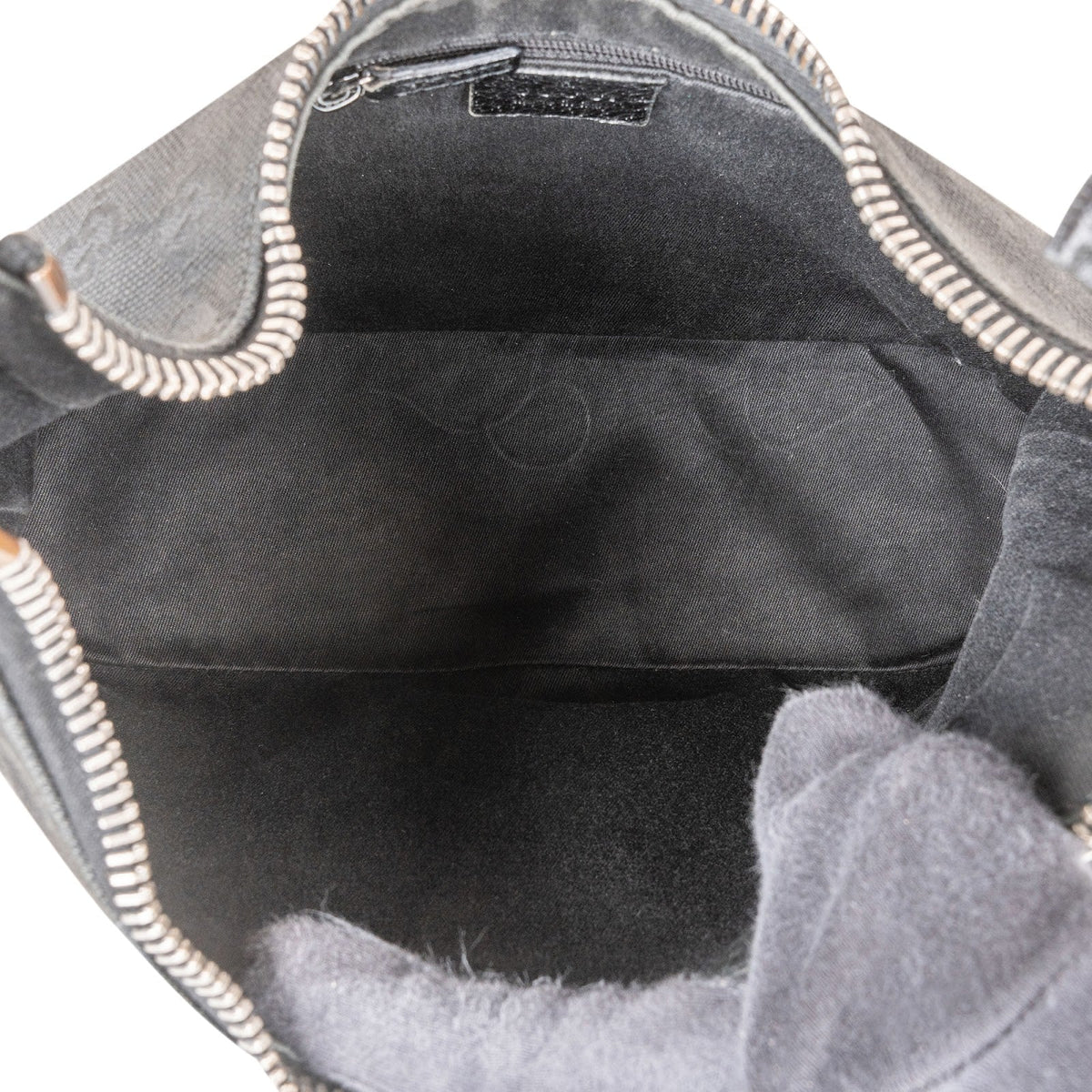 Gucci GG Canvas Ring Woven Handle Schultertasche, Bild 8 von 10