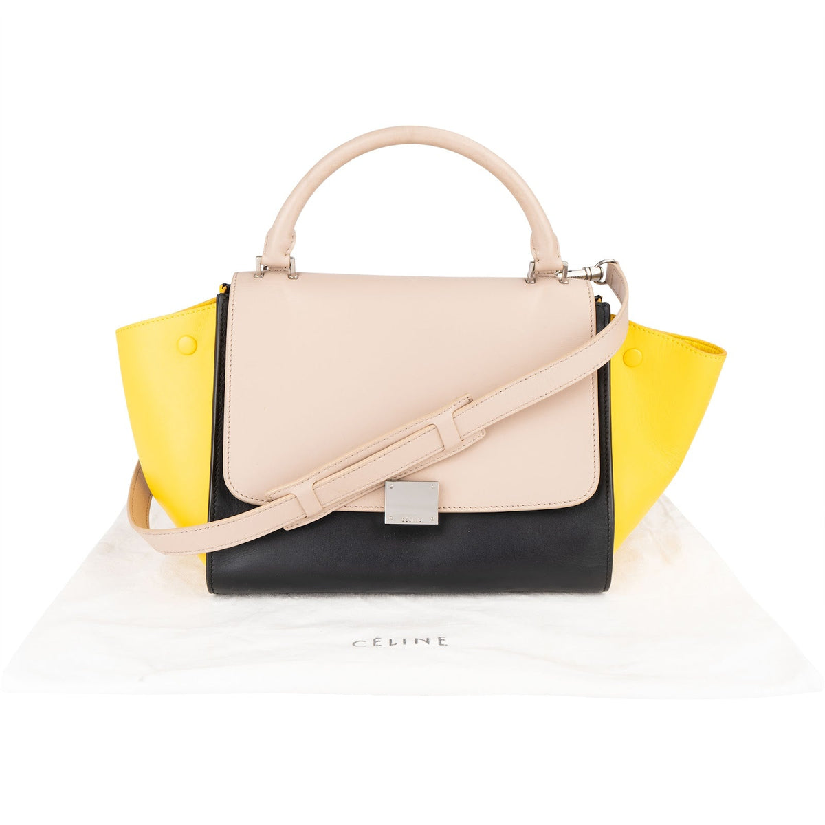 Sac à main Trapèze Céline en cuir tricolore