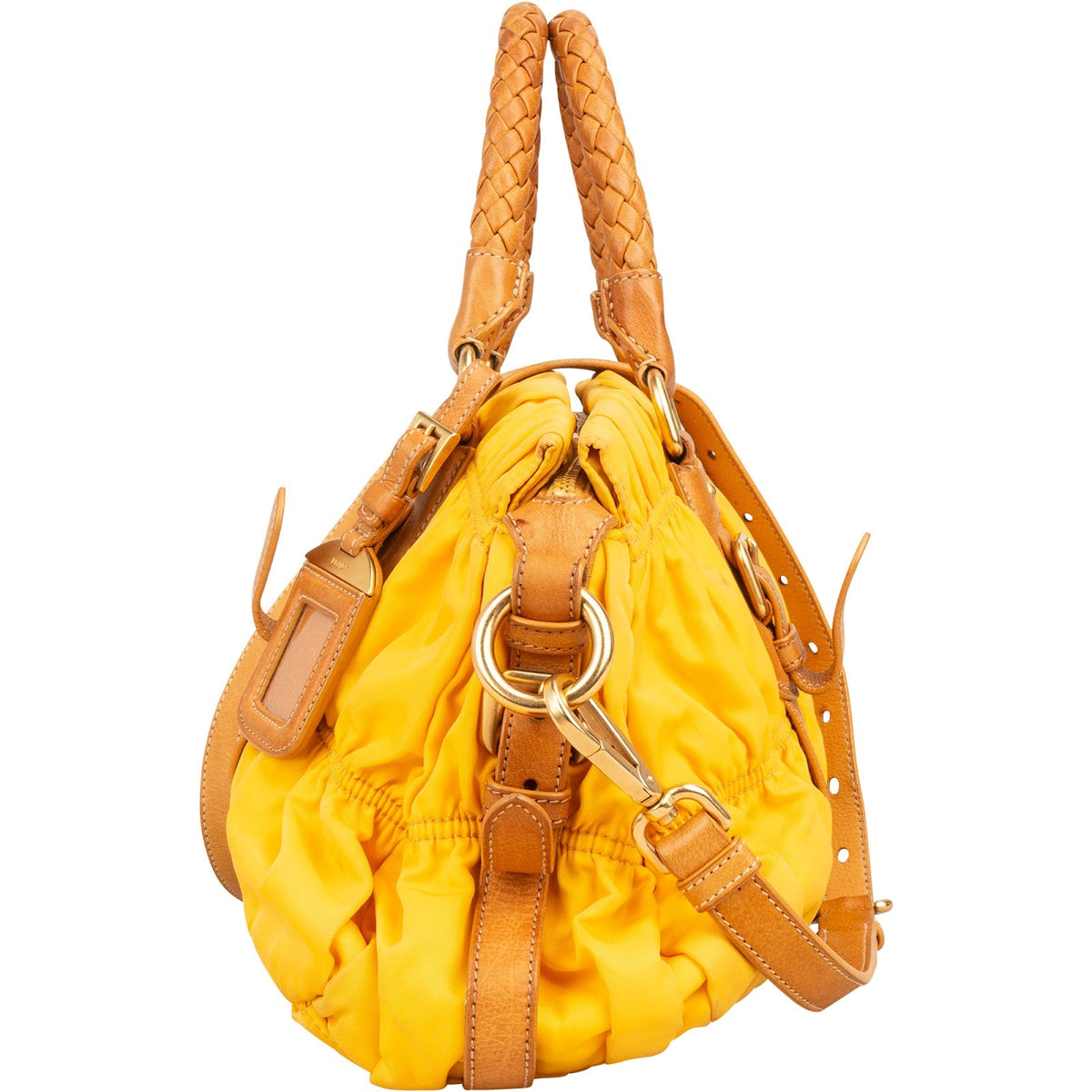 Prada Tessuto Gaufre Woven Handle Satchel Handtasche, Bild 5 von 11