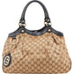 Gucci Monogram GG Canvas Sukey aus Canvas und Leder – Vorderansicht