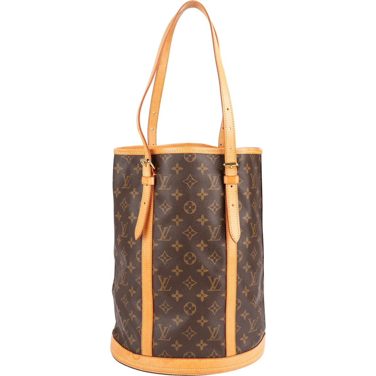 Borsa a spalla Louis Vuitton Bucket GM in tela Monogram