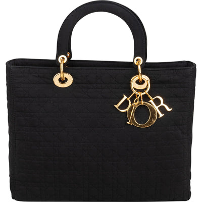 Christian Dior Nylon Cannage Lady Dior Handtasche