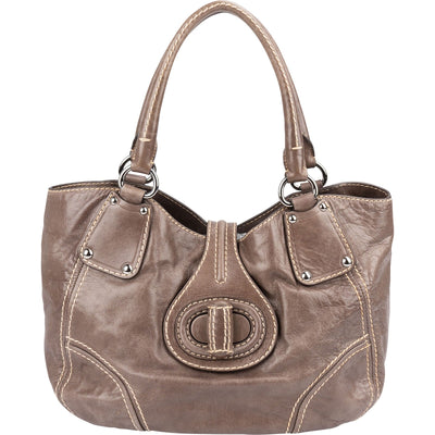 Prada Cervo Antik Stitching Hobo Shoulder Bag