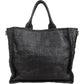Prada Limited India Black Woven Leather Large Tote Handbag