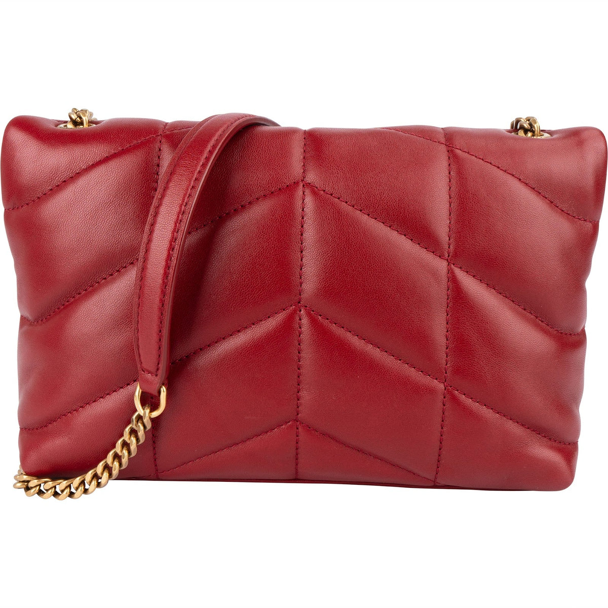 Saint Laurent Loulou Small aus gestepptem Leder – Ansicht 4