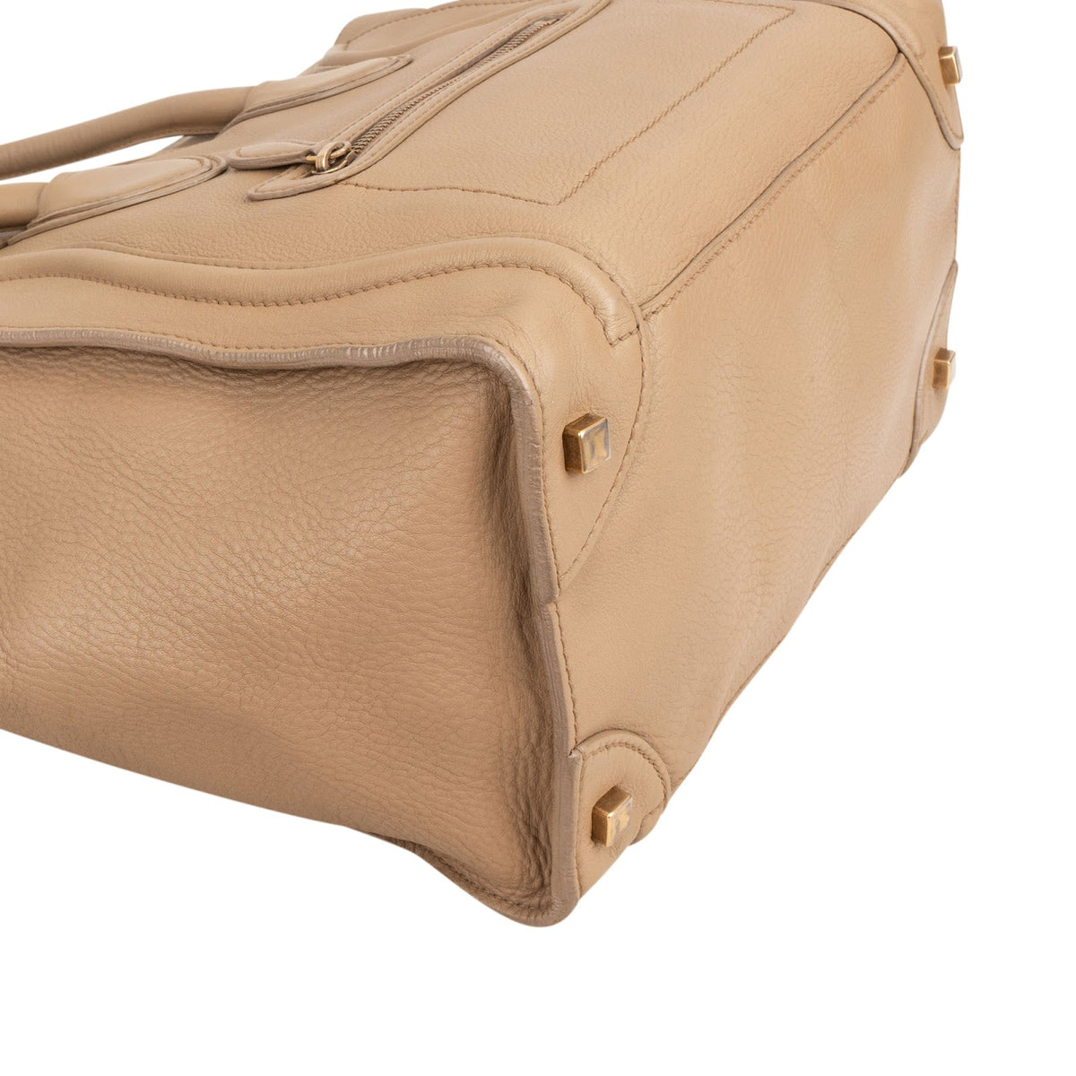 Borsa tote Céline Luggage in pelle di vitello bottalata