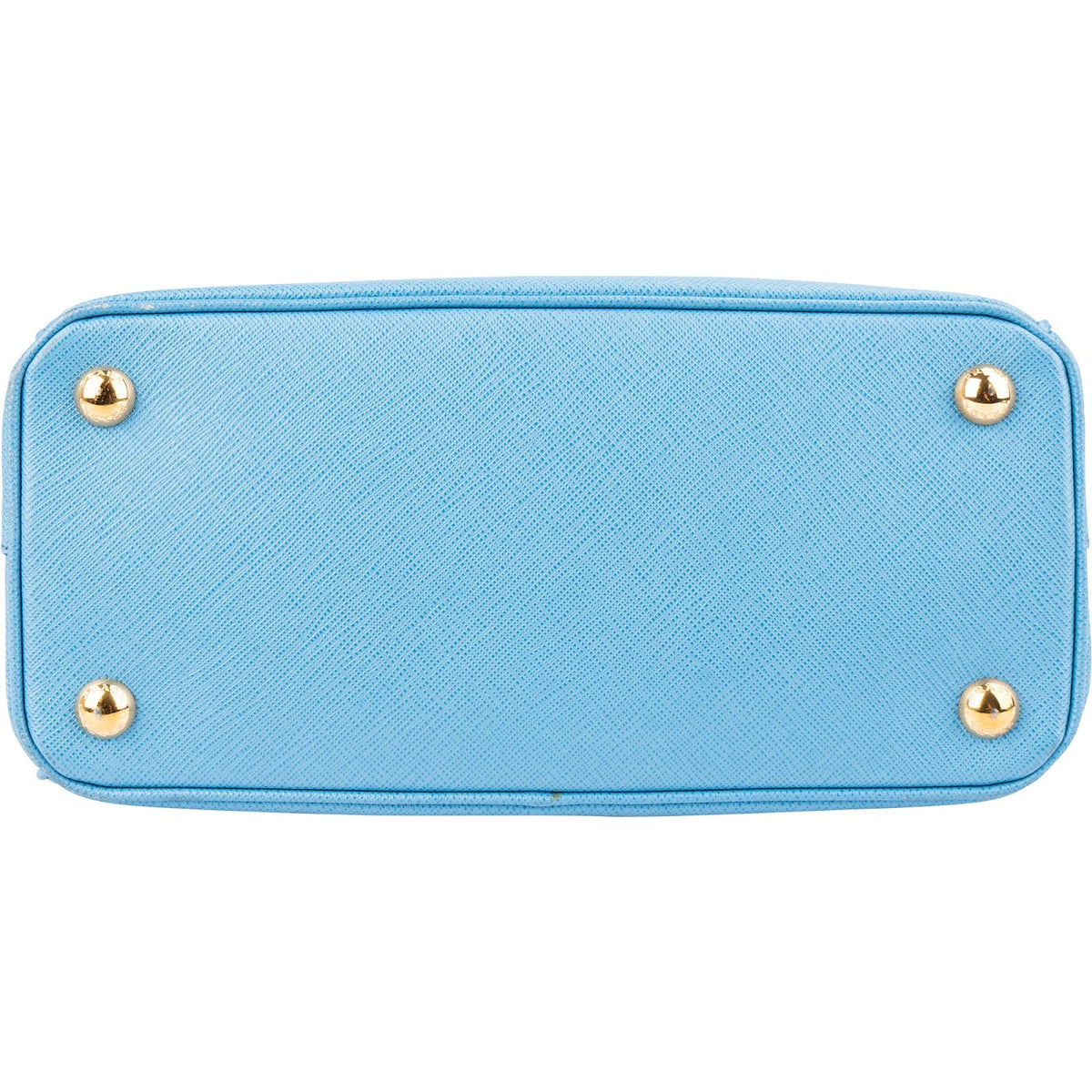Prada Hellblau Saffiano Leder Galleria Small Handtasche, Bild 7 von 13