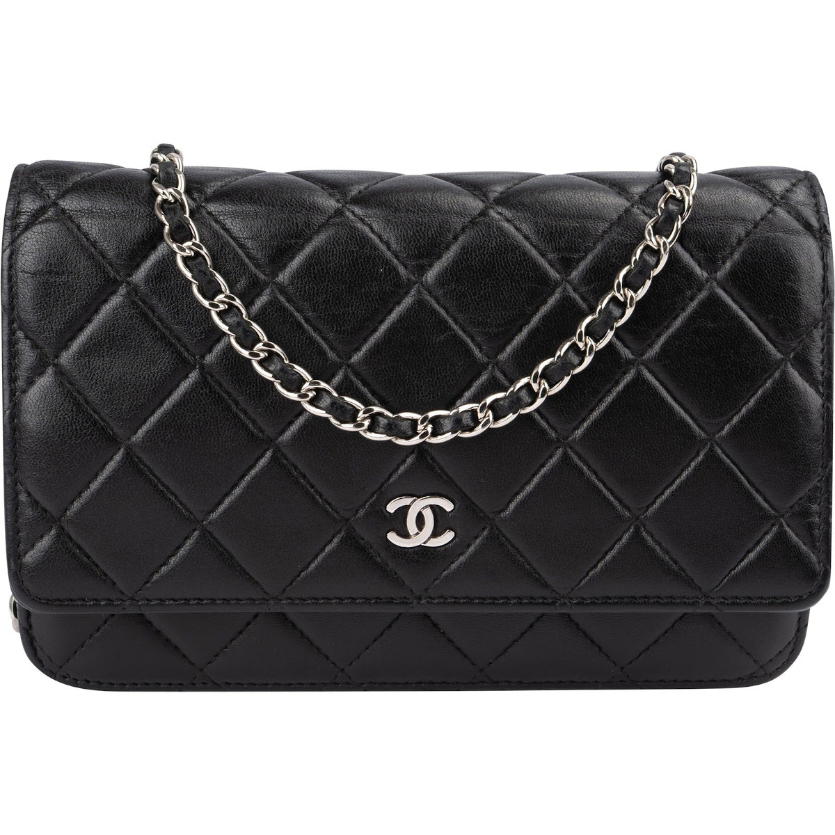 Chanel Wallet On Chain aus gestepptem Lammleder – Vorderansicht