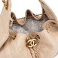 Chanel 25 Quilted Caviar Leather CC Maxi Drawstring Shoulder Bag