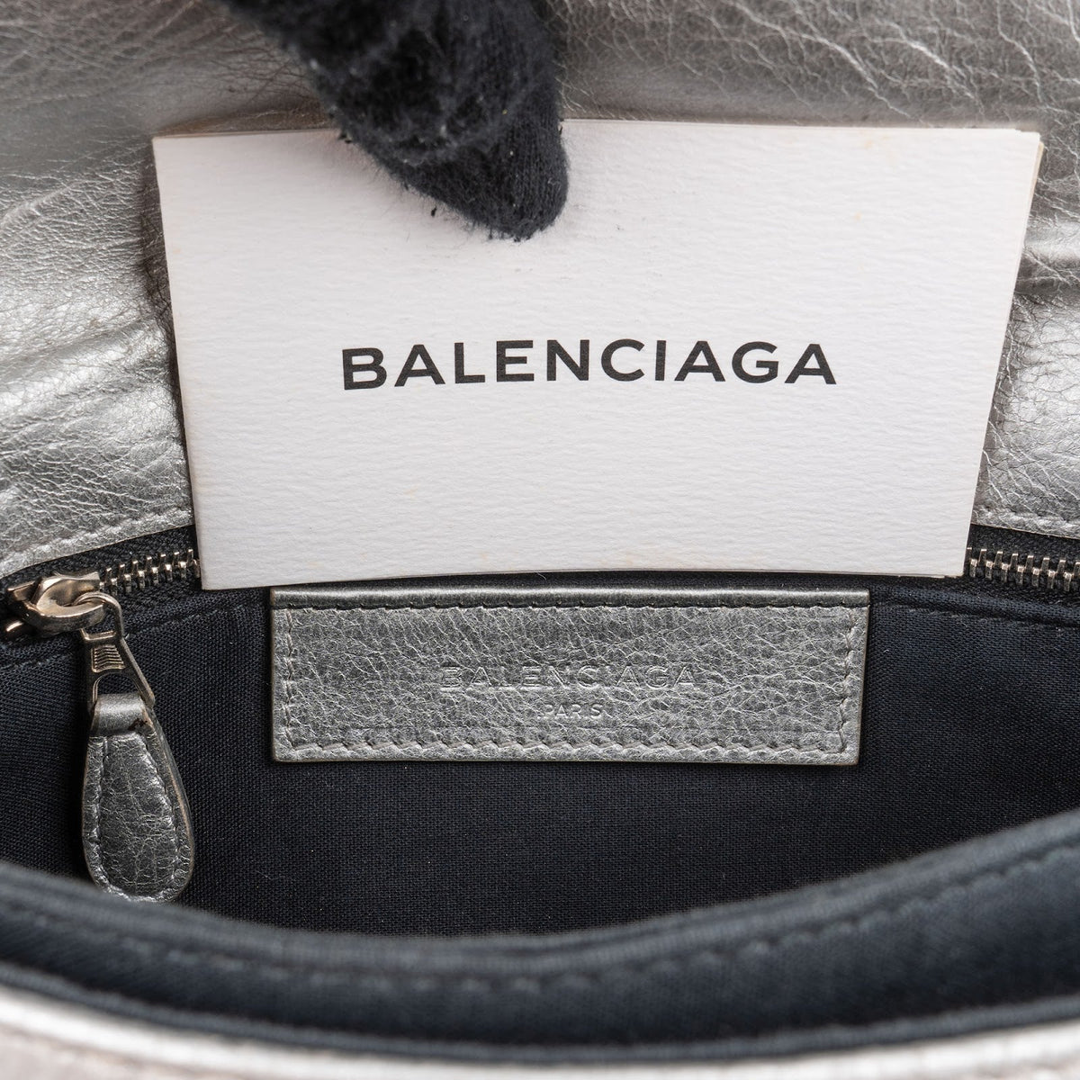 Balenciaga Metallic Leren Envelope City Clutch Crossbody Tas