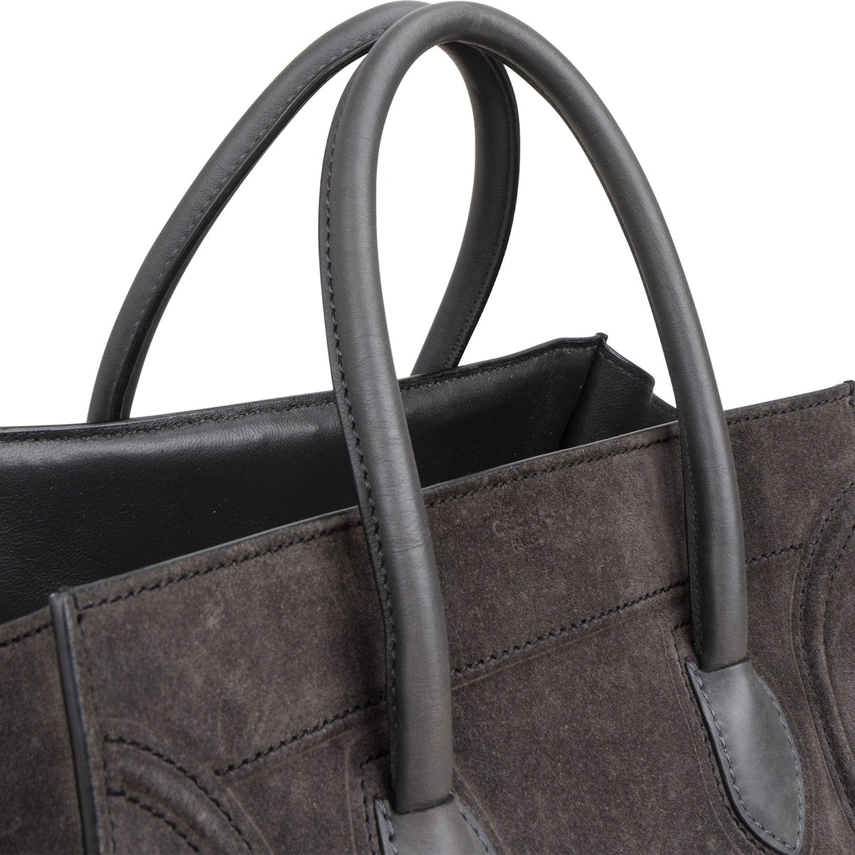 Sac à main Céline Phantom en daim et cuir