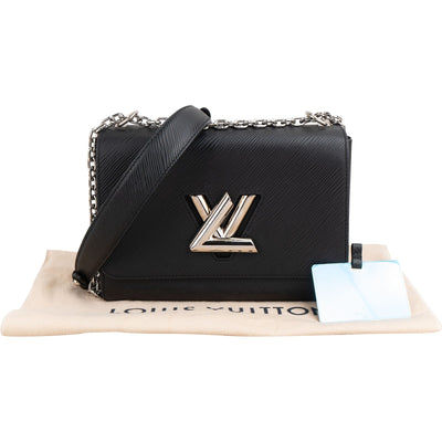 Louis Vuitton Black Epi Leather Twist MM Crossbody Bag