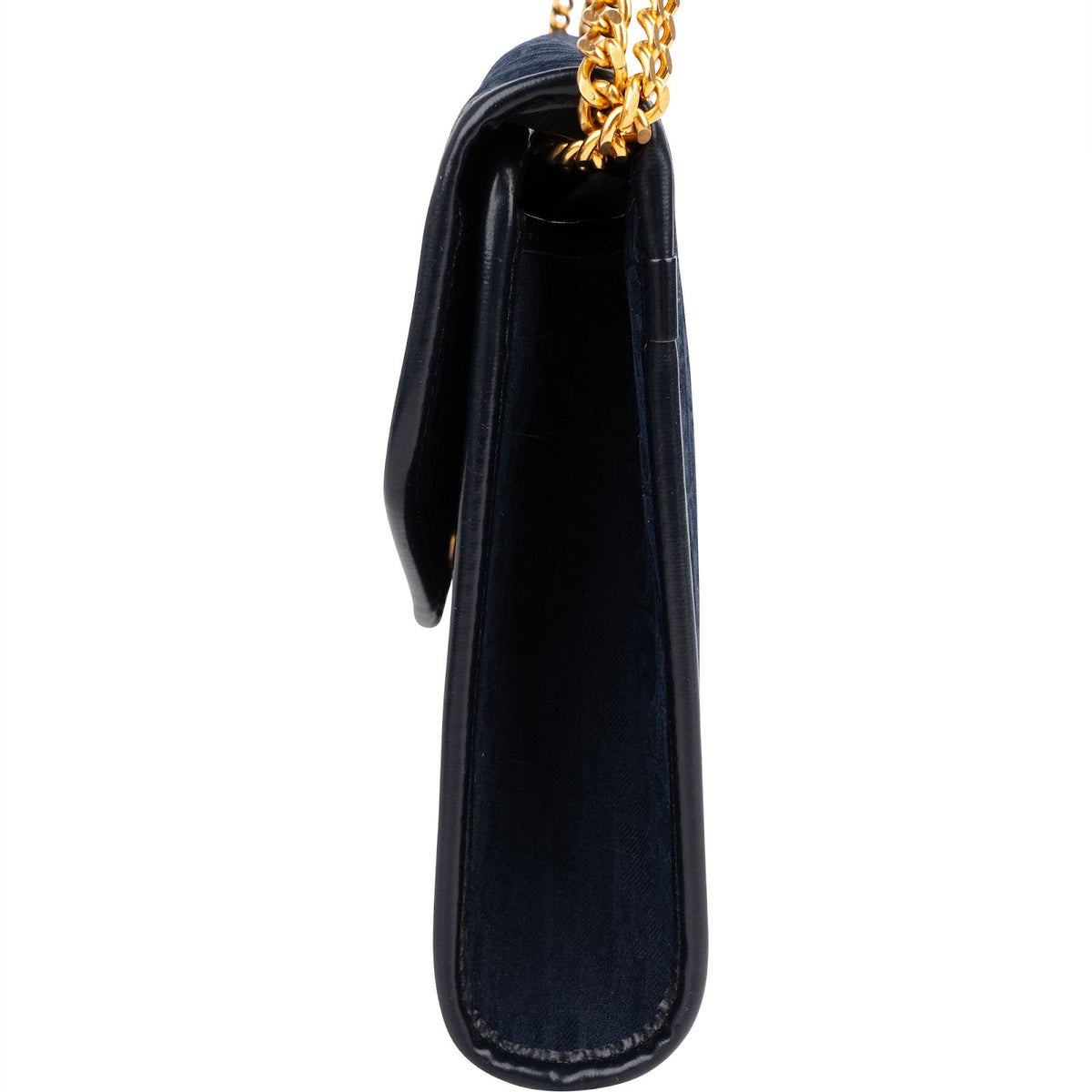 Christian Dior blauwe Oblique monogram schoudertas met enkele envelopflap