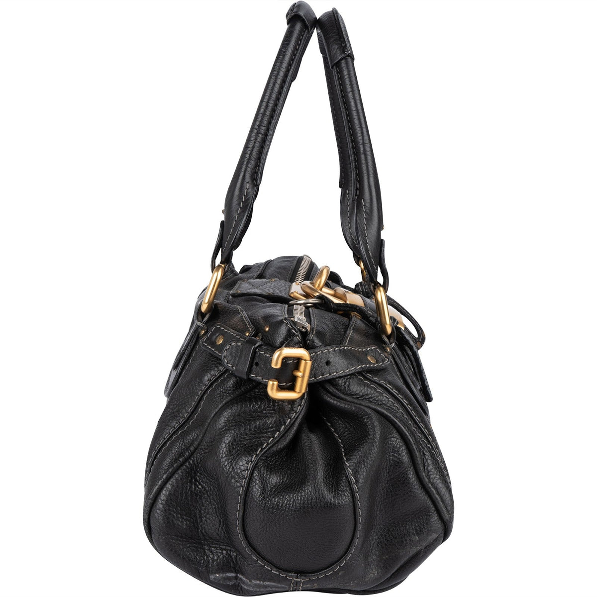 Chloé Pebbled Leder Paddington Satchel Handtasche, Bild 4 von 11