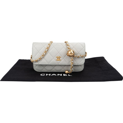Chanel Quilted Lambskin Mini Adjustable Wallet On Chain Crossbody Bag