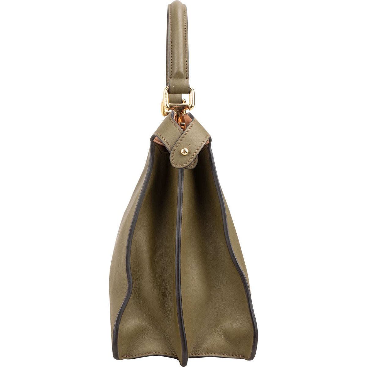 Fendi Medium Peekaboo aus olivgrünem Leder – Ansicht 4