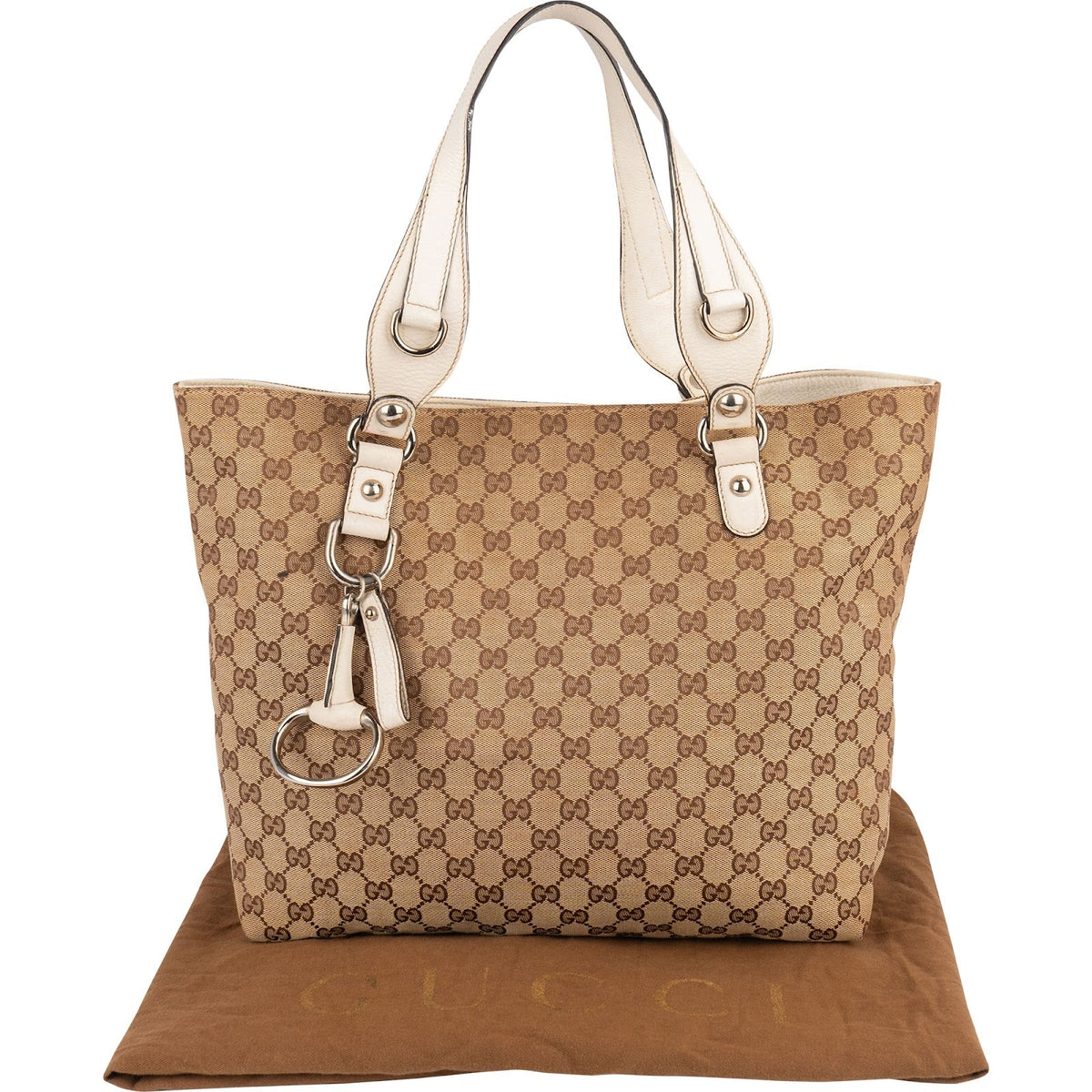 Gucci Monogram GG Canvas Horsebit-handtas