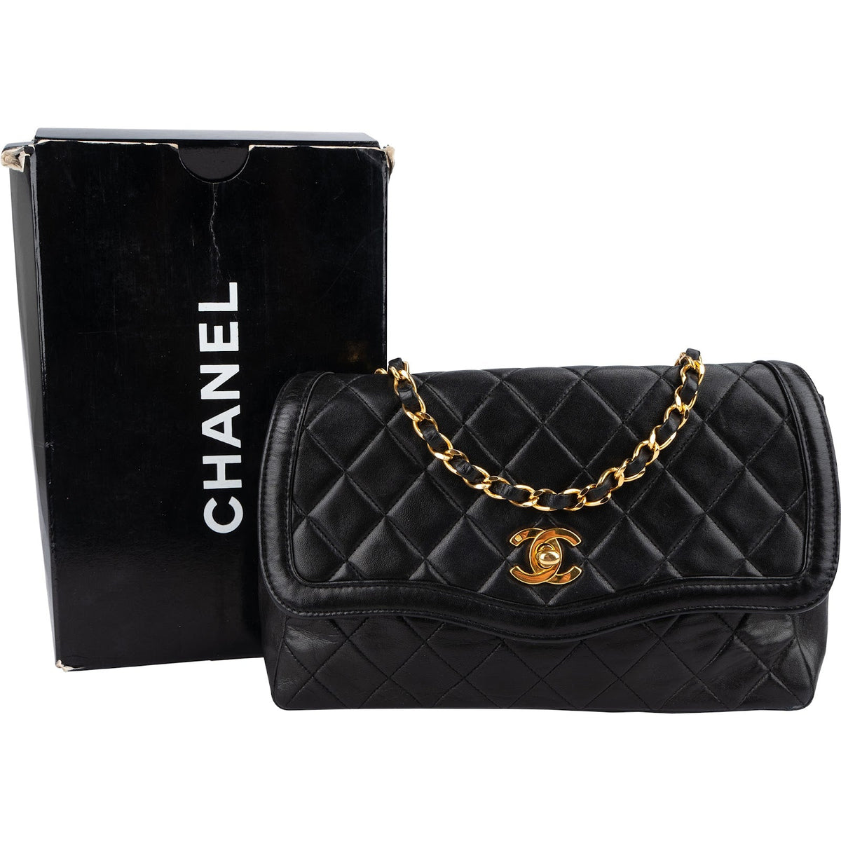 Chanel Lammleder 24K Gold Single Flap Umhängetasche, Bild 2 von 13