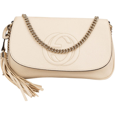 Borsa a tracolla Soho con pattina in pelle granulata Gucci