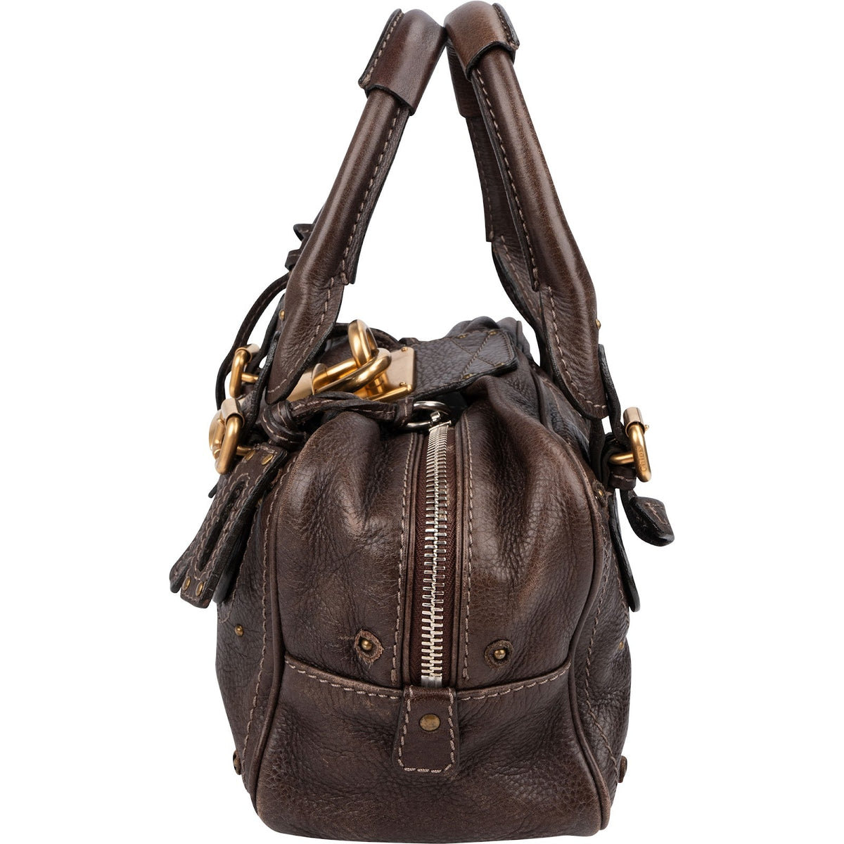 Chloé Braun Leder Paddington Handtasche, Bild 5 von 10