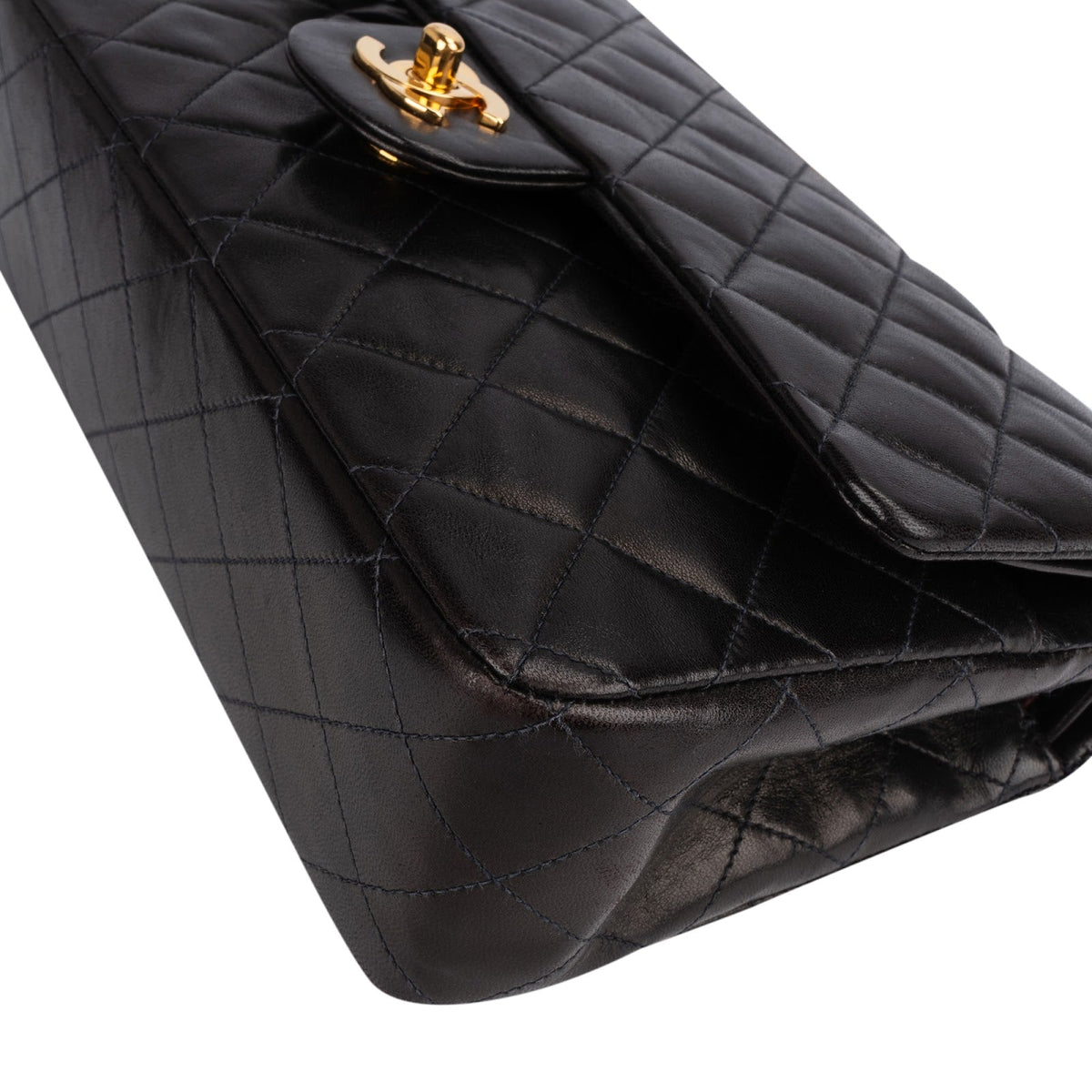 Chanel Lammleder Gold Medium Double Flap Schultertasche, Bild 7 von 15