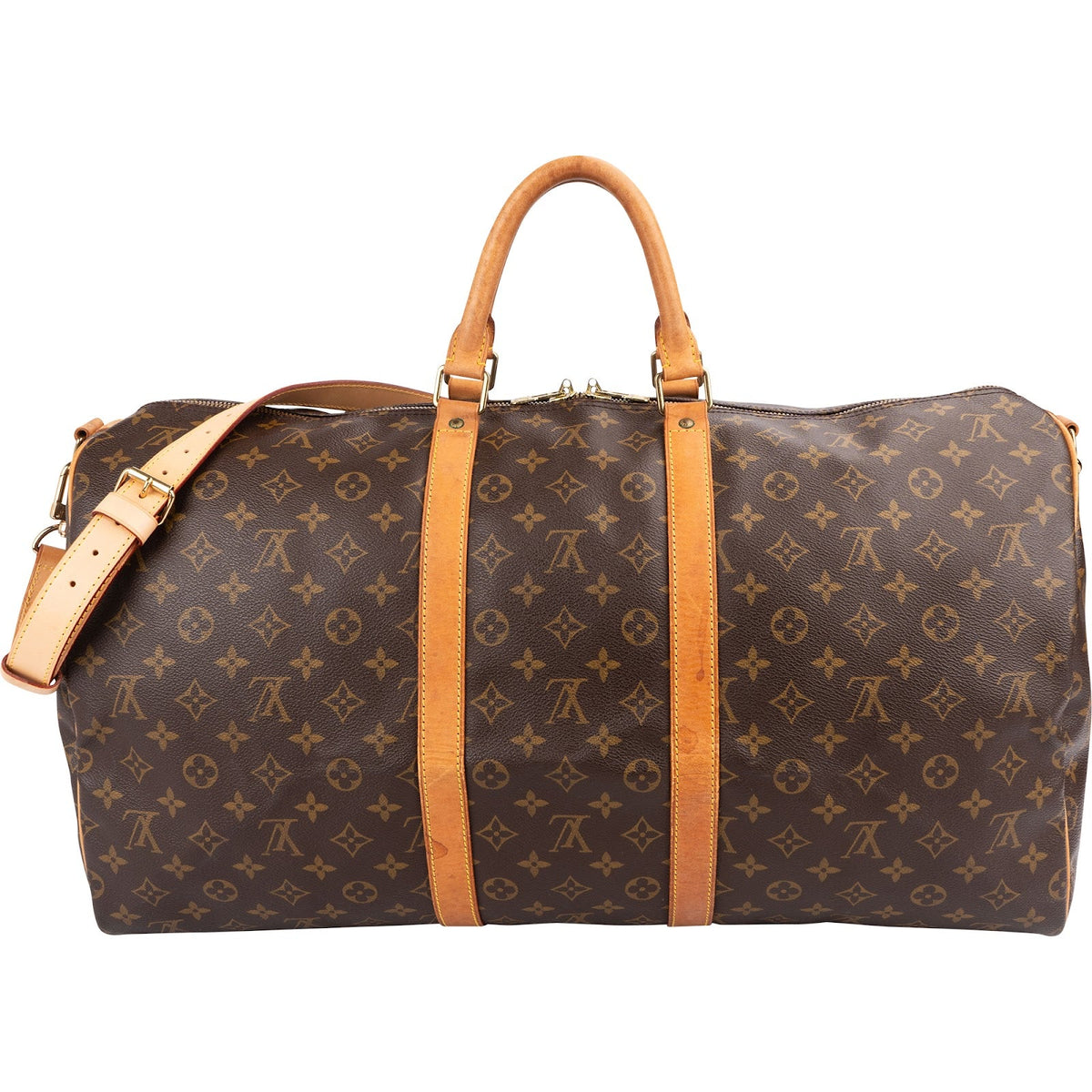 Louis Vuitton Canvas Keepall 55 Bandoulière Reisetasche, Bild 4 von 9