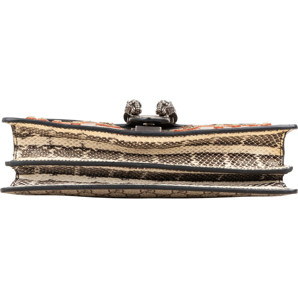 Borsa a spalla Dionysus Gucci Limited in tela GG Supreme con ricami e dettagli in pitone