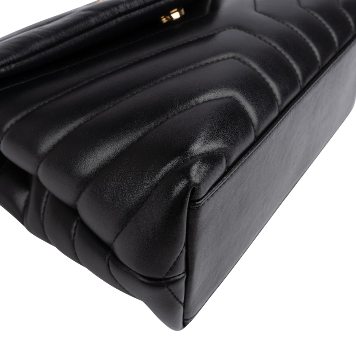 Saint Laurent Loulou Medium aus gestepptem Lammleder – Ansicht 6