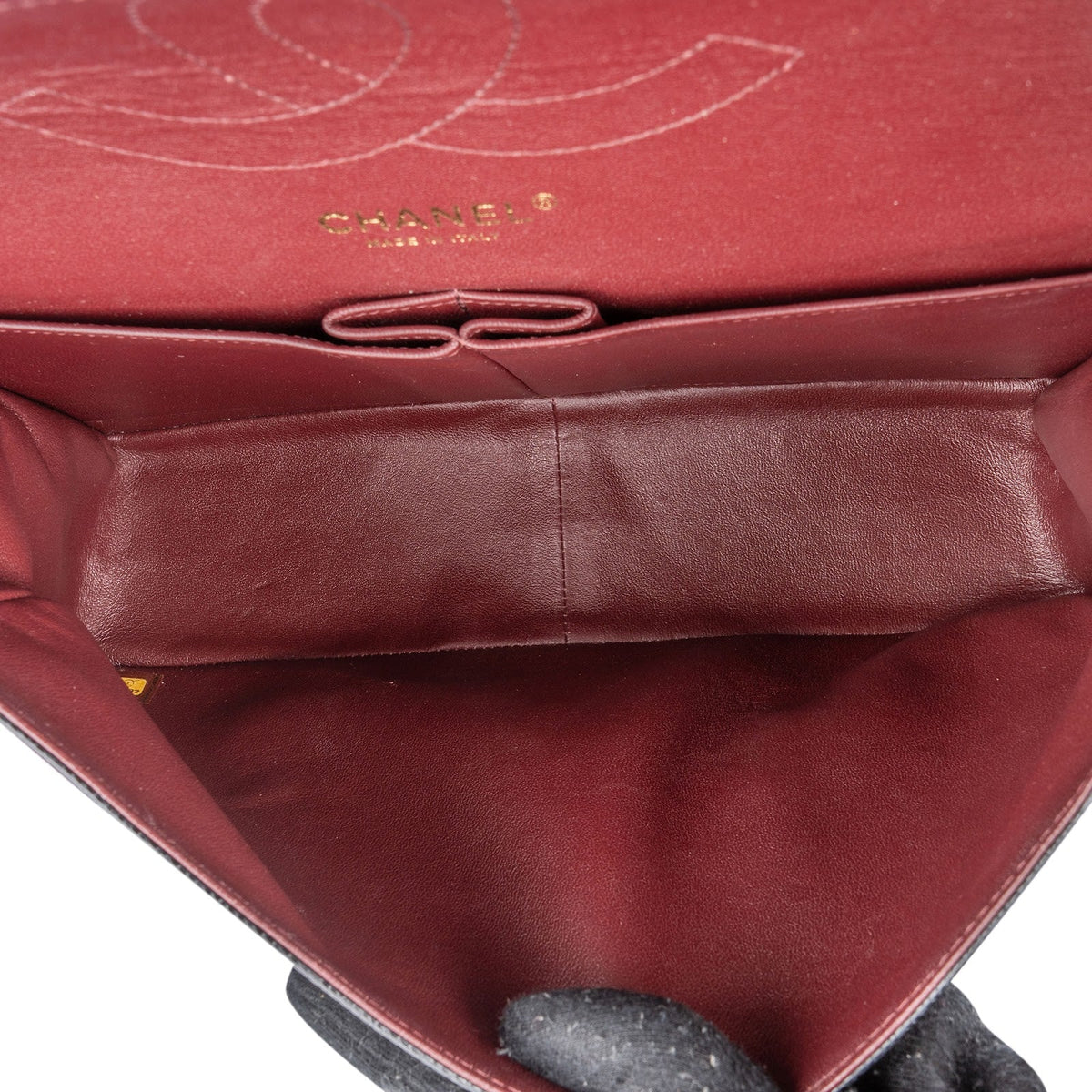 Chanel Caviar Leder Jumbo Double Flap Umhängetasche, Bild 14 von 15