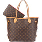 Louis Vuitton Monogram Canvas Neverfull MM aus Monogram Canvas und Vachetta-Leder – Vorderansicht