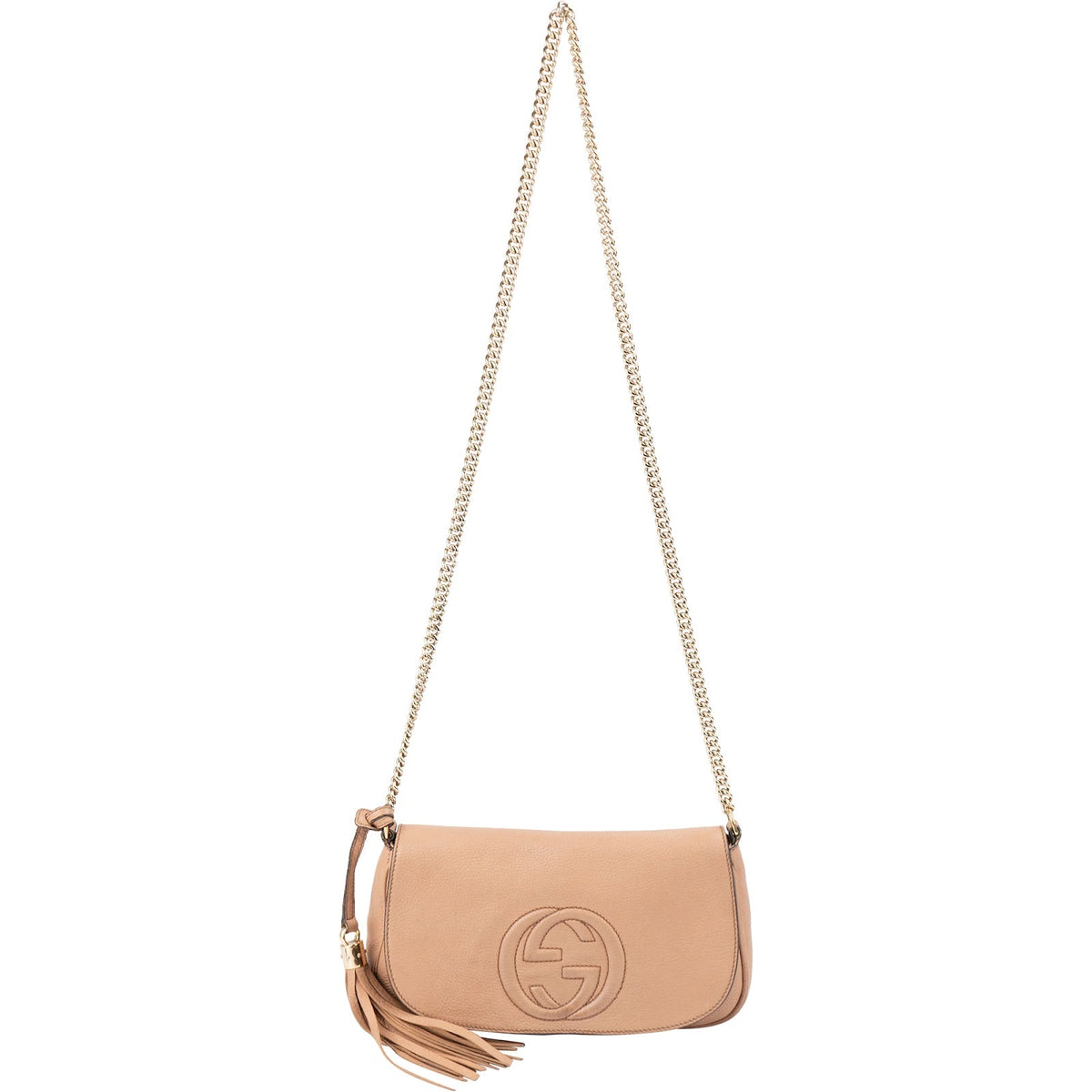 Sac bandoulière Gucci GG Soho en cuir grainé
