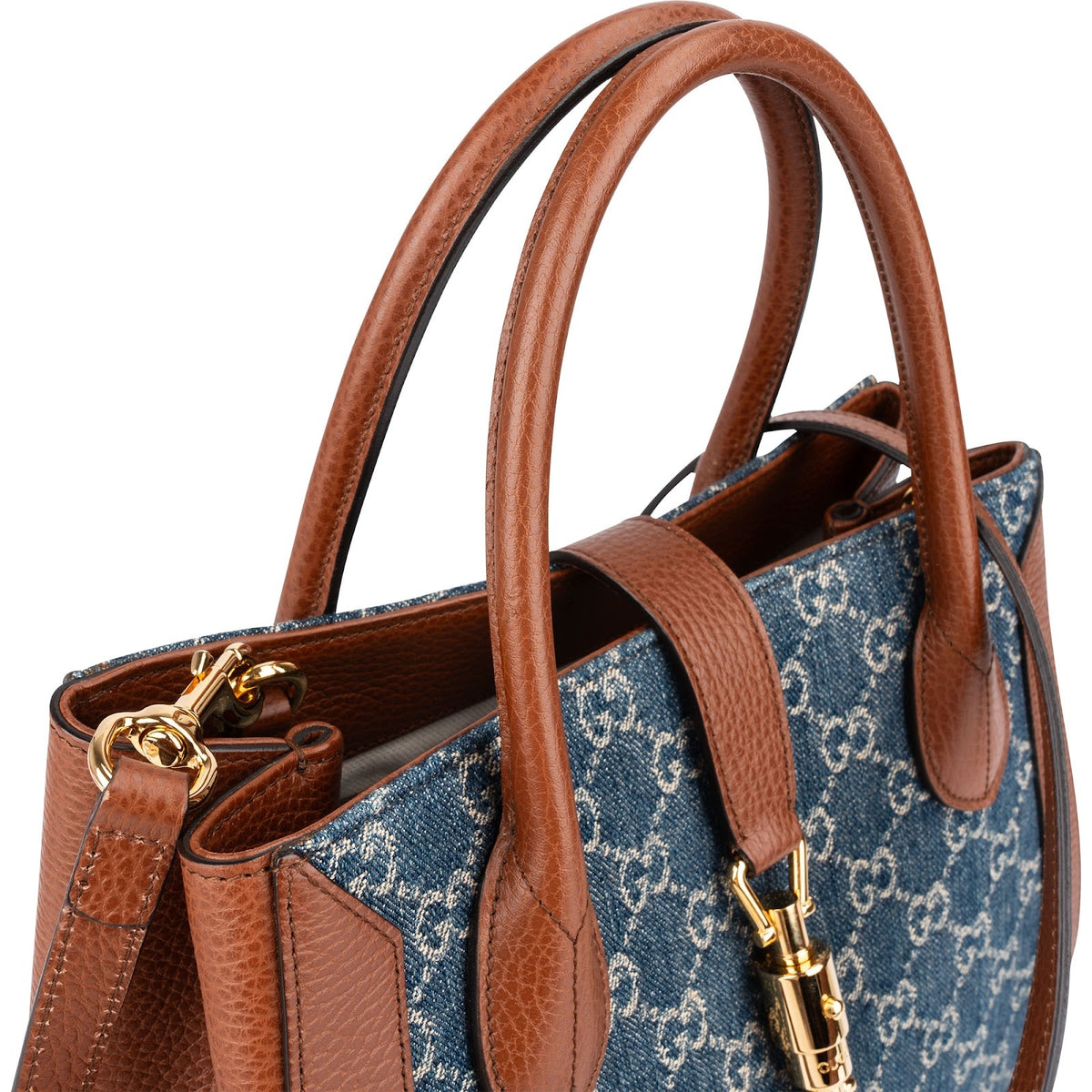 Gucci Monogram GG Denim Jackie 1961 Tote, Bild 3 von 12