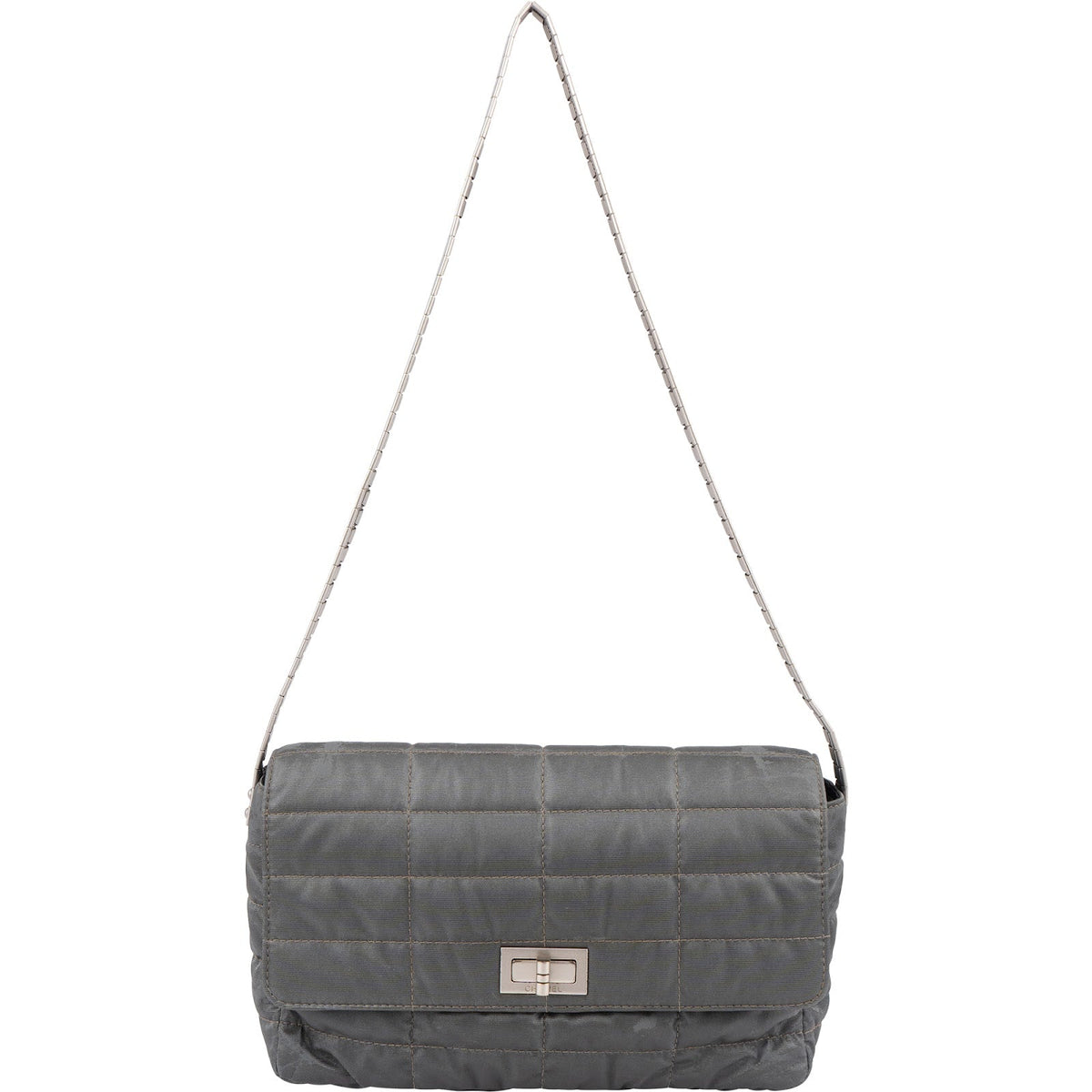 Chanel Chocolate Bar Flap aus Nylon (limitiert) – Ansicht 6