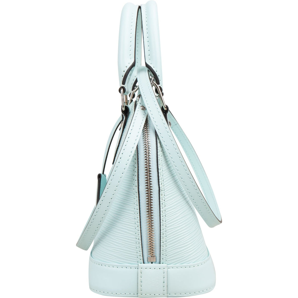 Louis Vuitton Hellblau Epi Leder Alma BB Handtasche, Bild 6 von 11