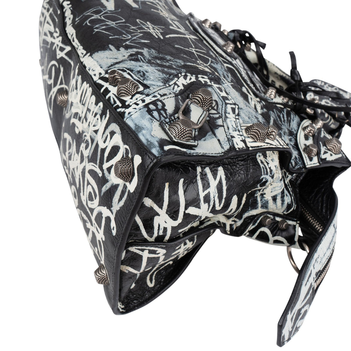 Balenciaga Graffiti Print Neo Cagole City Handtasche, Bild 8 von 11