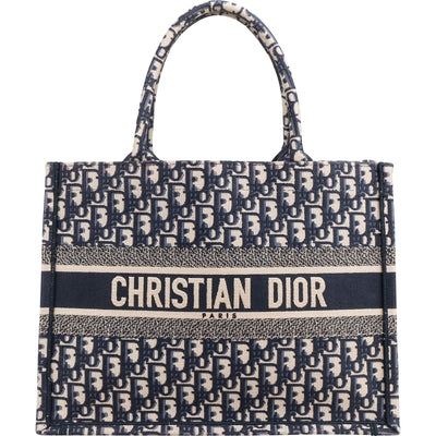 Christian Dior Oblique Trotter Monogram Small Book Tote Handbag
